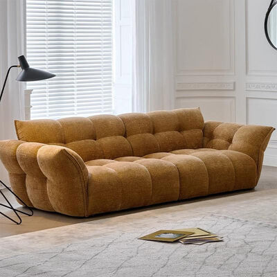 Good price Lily Sofa Cream Style Modern Minimalist Designer Petal Light French Straight Row Living Room Fabric Sofa online