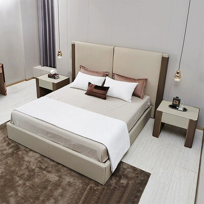 Good price Modern Premium Hotel Bedroom Collections Stylish Beds Wardrobes Night Tables for Apartments and Living Rooms online