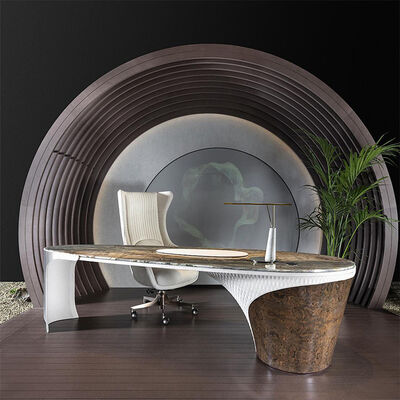 Good price High Quality Large Chairman Office Table Furniture Set Ceo Luxury Modern Design Executive Office Desk online